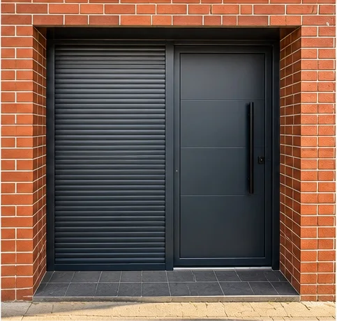 Puerta de garaje seccional instalada por ALFA